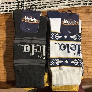 Modelo Branded Socks Set - Black and White